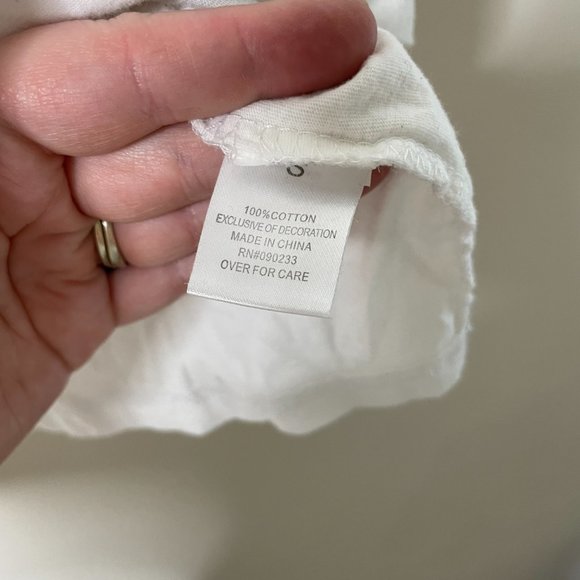 Pacsun White Short Sleeve Design Shirt Small - Picture 3 of 4